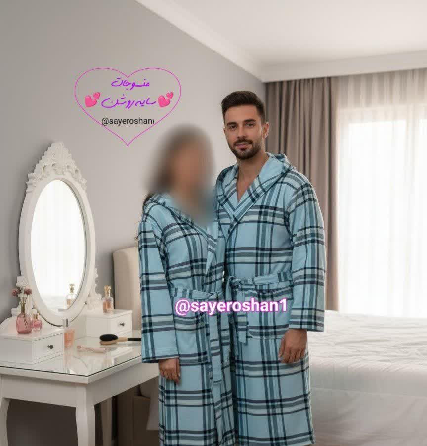 حوله تنپوش یزدی چهارخانه برند ابراهیمی | حوله لباسی یزدی