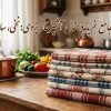 راهنمای جامع خرید دستمال آشپزخانه یزدی؛ انتخابی نخی، سالم و بادوام برای آشپزخانه‌های ایرانی