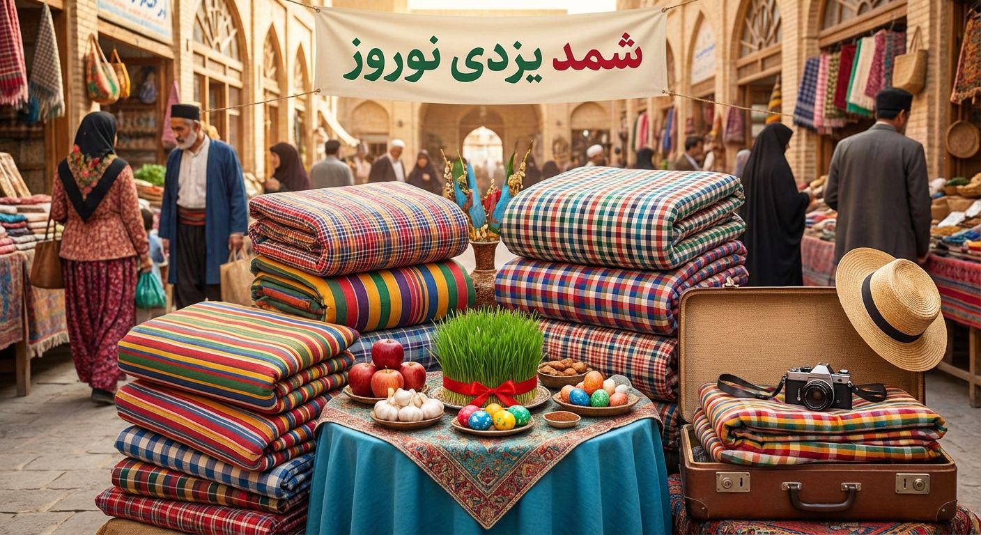 راهنمای کامل انتخاب و خرید شمد یزدی نوروز برای عید، سفر و خانه
